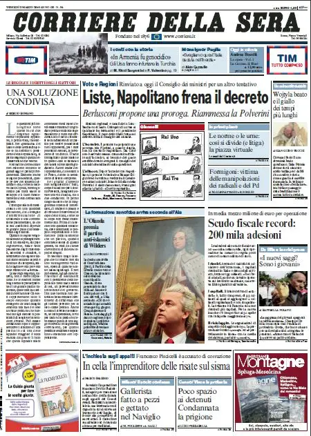 Il Corriere della Sera (05-03-10)