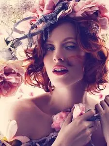 Karen Elson by Alexi Lubomirski for UK Harper's Bazaar May 2013