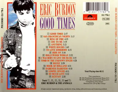 Eric Burdon – Good Times (Comp. 1992)