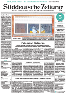 Süddeutsche Zeitung vom Montag, 13. Oktober 2014
