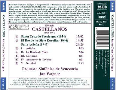 Orquesta Sinfónica de Venezuela, Jan Wagner - Evencio Castellanos: Santa Cruz de Pacairigua (2012)