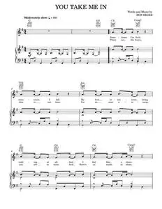 You Take Me In - Wilco Bob Seger (Piano-Vocal-Guitar)