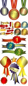 Vector - Gold premium labels