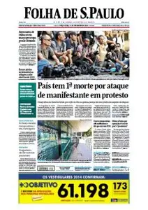 Jornal Folha de São Paulo - 11 de fevereiro de 2104 - Terça