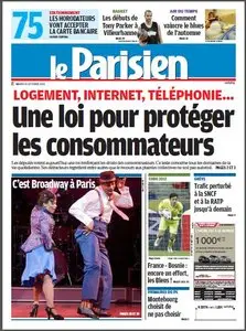 Le Parisien + cahier Paris - Mardi 11 octobre 2011