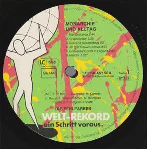 Fehlfarben - Monarchie Und Alltag (Welt-Rekord 1C 064-46 150) (GER 1980) (Vinyl 24-96 & 16-44.1)