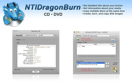 NTIDragonBurn v4.5.39 Multilingual Mac OS X