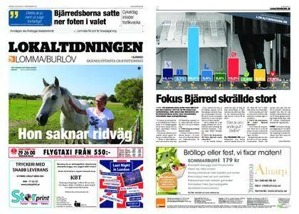 Lokaltidningen Lommabladet – 15 september 2018