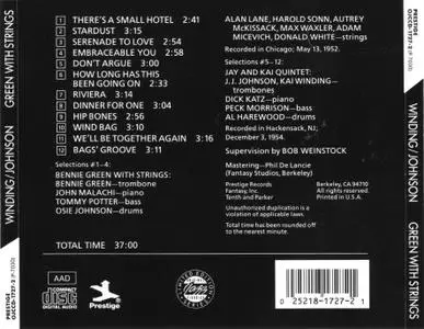 Kai Winding, Bennie Green & J.J. Johnson - Green with Strings (1954) {Prestige OJCCD-1727-2 rel 1989}