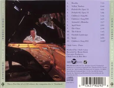 Chick Corea - Solo Piano Originals (2000) {SCD 9029}