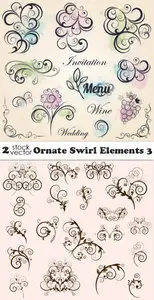 Vectors - Ornate Swirl Elements 3