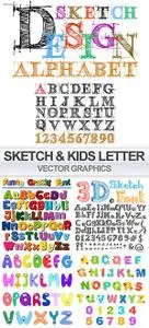 Vector Alphabet Letters for Designers