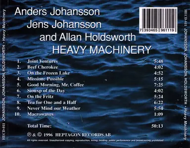 Anders Johansson, Jens Johansson and Allan Holdsworth - Heavy Machinery (1996)