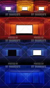 Stock Photo - Empty Cinema Auditorium