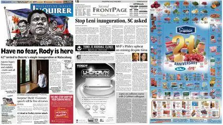Philippine Daily Inquirer – June 30, 2016
