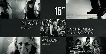 Black Solid Motion - Project for After Effects (VideoHive)