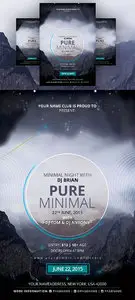 Creativemarket - Pure Minimal - PSD Flyer Template