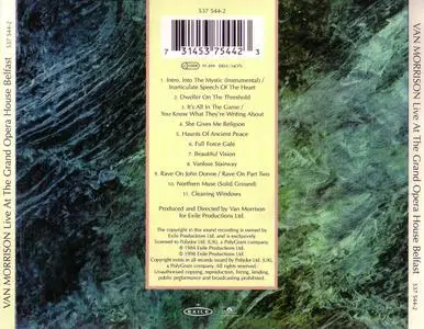 Van Morrison - Live at the Grand Opera House Belfast (1984) Remastered 1998