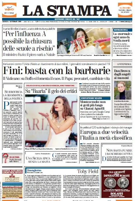 La Stampa (03-09-09)