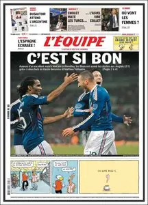 L'Equipe - Jeudi 18 Novembre 2010