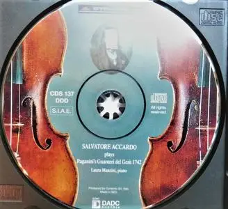 Salvatore Accardo, Laura Manzini - Plays Paganini's Guarneri Del Gesù 1742 (1995)