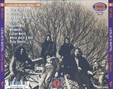 Leslie's Motel - Dirty Sheets (1972) [2009, Gear Fab Records, GF-235]
