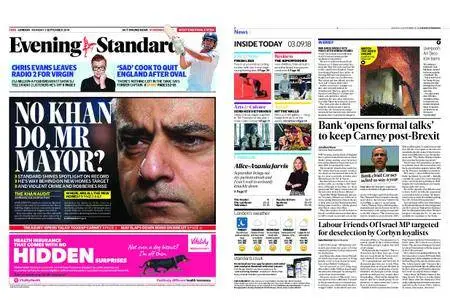 London Evening Standard – September 03, 2018