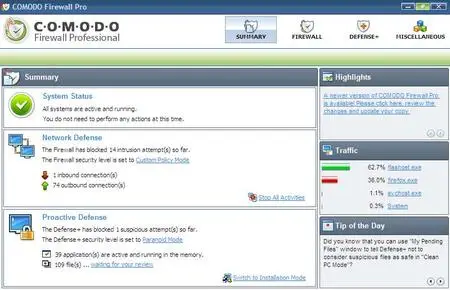 Comodo Firewall Pro 3.0