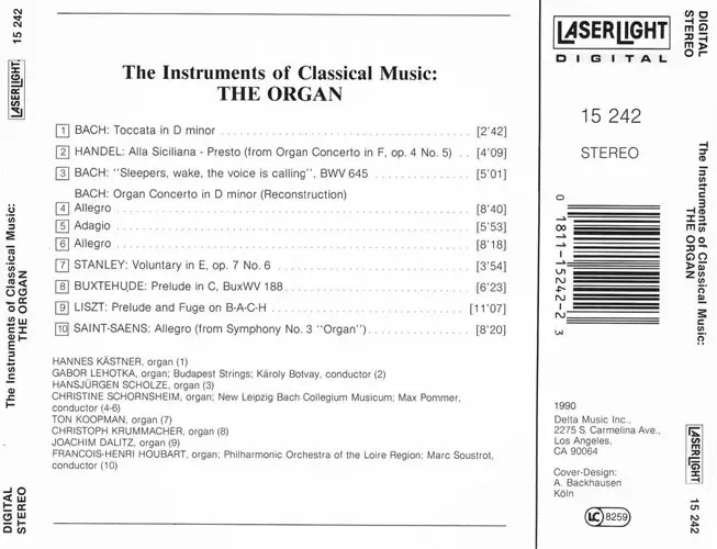 VA - The Instruments Of Classical Music Vol. 8: The Organ (1990) {Laserlight}