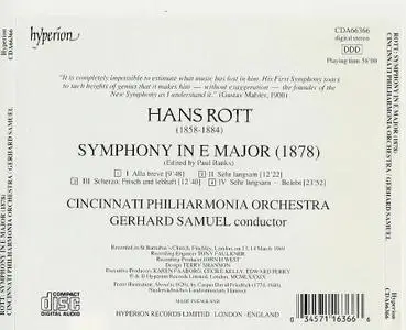 Hans Rott - Symphony in E Major - Cincinnati Philharmonia Orchestra - Gerhard Samuel
