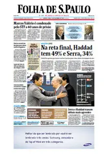Jornal Folha de São Paulo - 25 de outubro de 2012 - Quinta