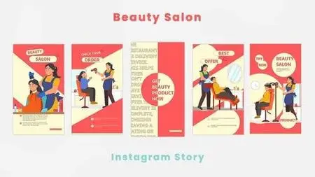 Girls Beauty Salon Instagram Story 44420511