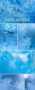 Stock Photo - Frosty Window Textures