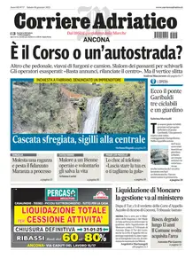 Corriere Adriatico Ancona - 18 Gennaio 2025