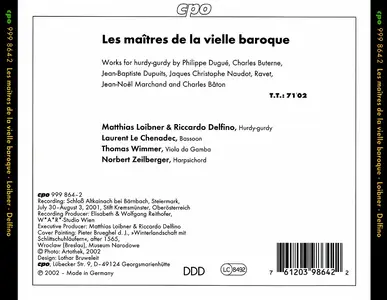 Matthias Loibner, Riccardo Delfino - Les Maîtres de la Vielle Baroque: French Music for Hurdy-Gurdy (2002)