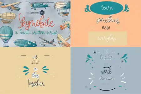 ZP Skymobile - Hand-crafted Script Font