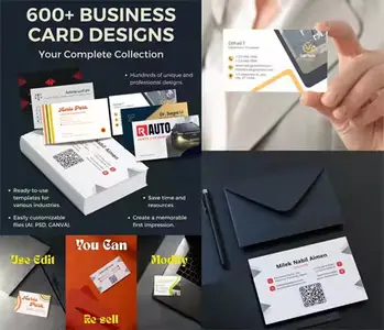 The Ultimate Bundle - 600+ Business Cards PSD Mockup Templates