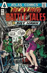 Blazing Battle Tales featuring Sgt Hawk 01 (Atlas-Seaboard 1975) Titansfan