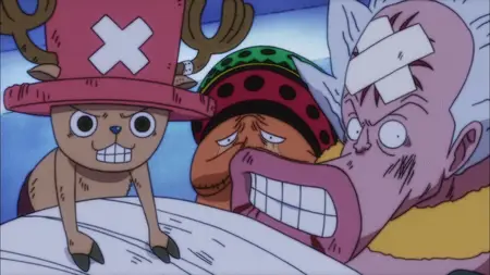 One Piece (1999 S21E55 Stop the Emperor of the Sea! Queens Secret Plan! ZR