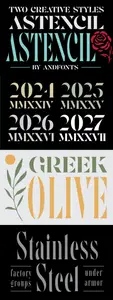 Astencil - Urban Stencil Grunge Font W2YNMDQ