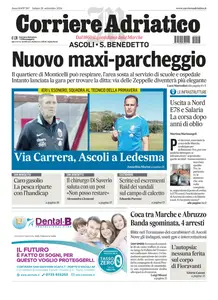 Corriere Adriatico Ascoli - 28 Settembre 2024