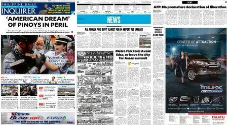 Philippine Daily Inquirer – November 04, 2017