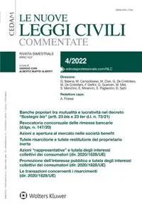 Le Nuove Leggi Civili Commentate - N.4 2022