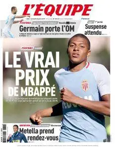 L'equipe du Vendredi 28 Jullet 2017