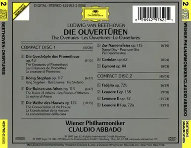 Claudio Abbado, Wiener Philharmoniker - Ludwig van Beethoven: Die Ouvertüren / The Overtures (1991)