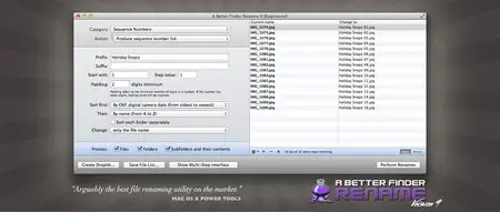 A Better Finder Rename v9.0 Mac OS X