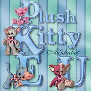 Plush Kitty Decorative Alphabet