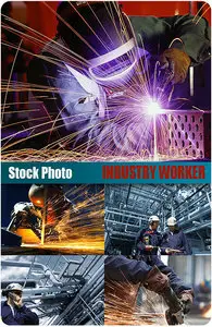 UHQ Stock Photo - Industry workers