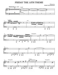 Friday The 13th Theme - Harry Manfredini (Piano Solo)