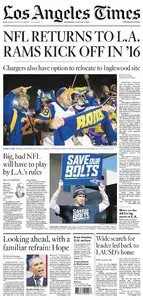 Los Angeles Times January 13, 2016